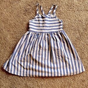 Shein Blue and White Striped Summer Dress, 2-3Y